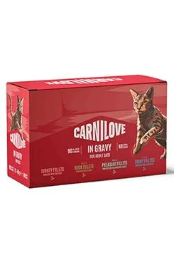 Carnilove Cat Pouch Gravy Multipack  12x85g