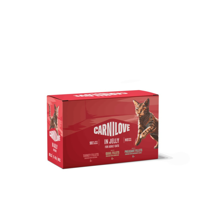 Carnilove Cat Pouch Jelly Multipack  12x85g