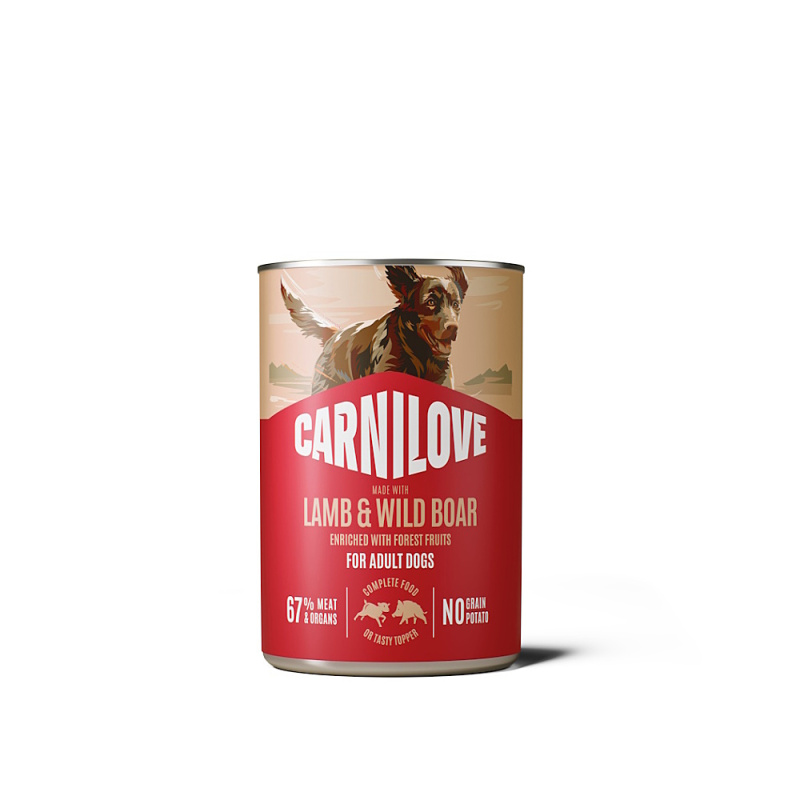 CARNILOVE Dog CAN Paté Made with Lamb & Wild Boar 400 g