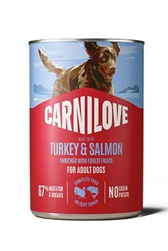 CARNILOVE Dog CAN paté Made with Turkey & Salmon 400 g