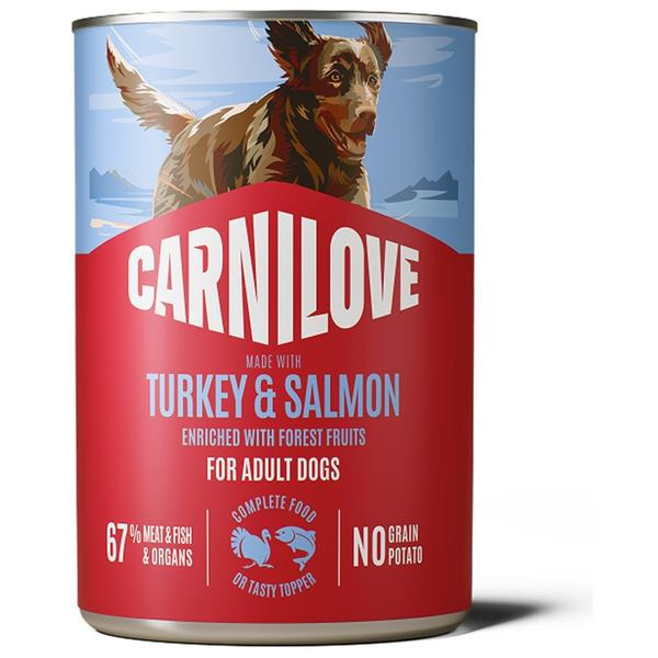 CARNILOVE Dog CAN paté Made with Turkey & Salmon 400 g