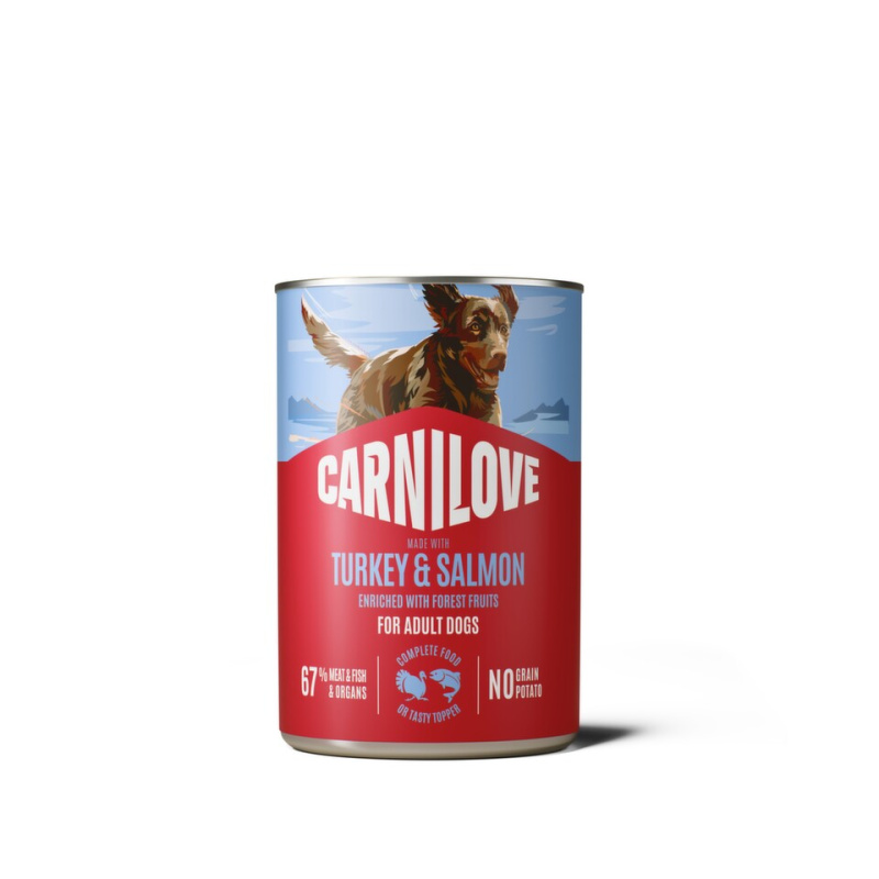 CARNILOVE Dog CAN paté Made with Turkey & Salmon 400 g