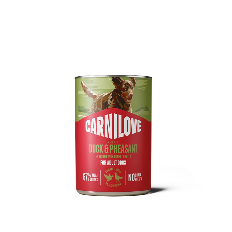 CARNILOVE Dog CAN Paté Made with Duck & Pheasant 400 g
