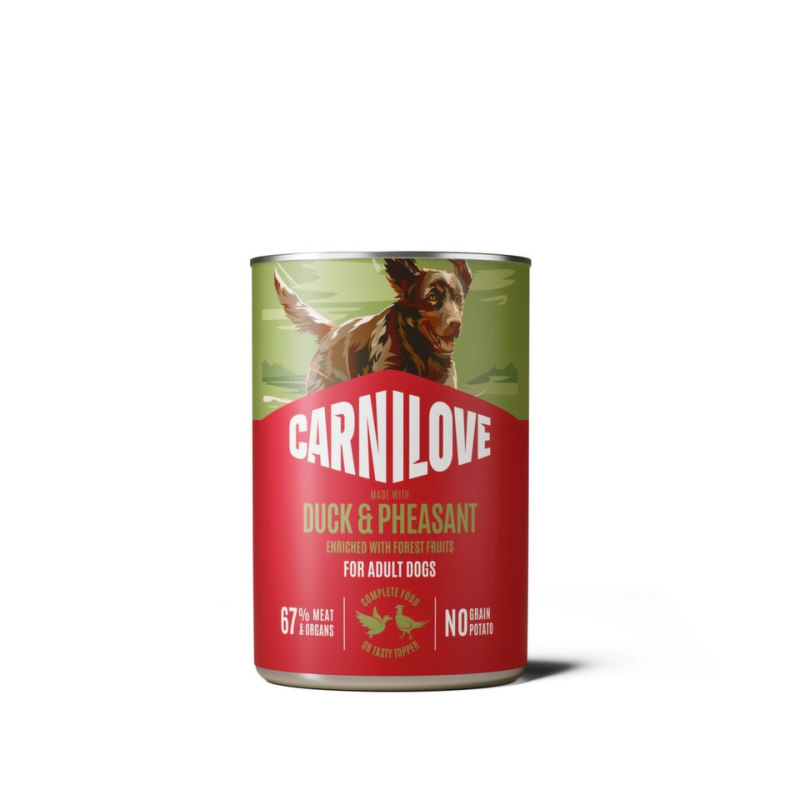 CARNILOVE Dog CAN Paté Made with Duck & Pheasant 400 g