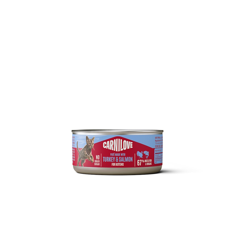 Carnilove Cat Can Paté Turkey&Salmon Kittens  100g