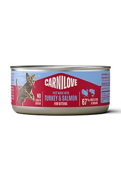 Carnilove Cat Can Paté Turkey&Salmon Kittens  100g