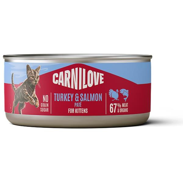Carnilove Cat Can Paté Turkey&Salmon Kittens  100g
