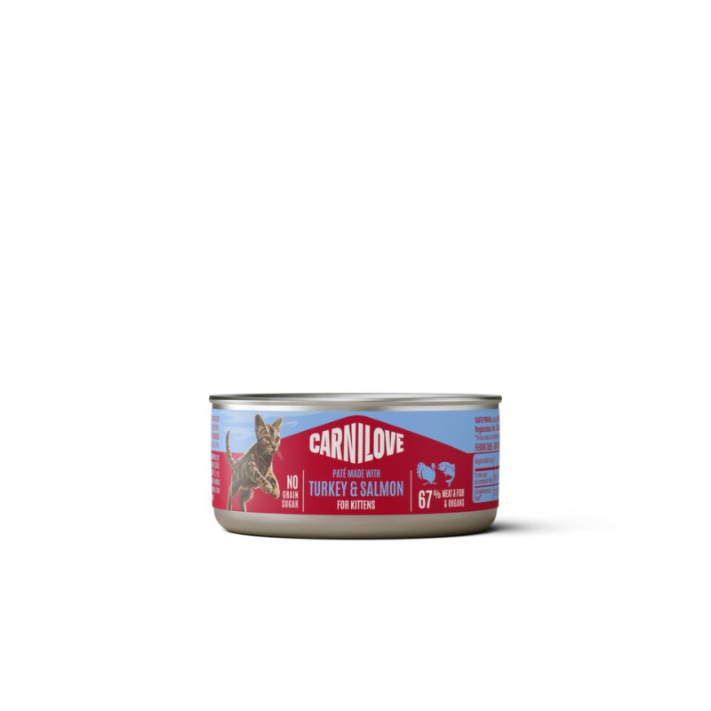 Carnilove Cat Can Paté Turkey&Salmon Kittens  100g