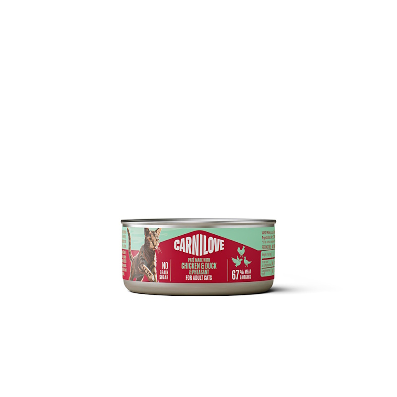 Carnilove Cat Can Paté Chicken,Duck&Pheasant  100g