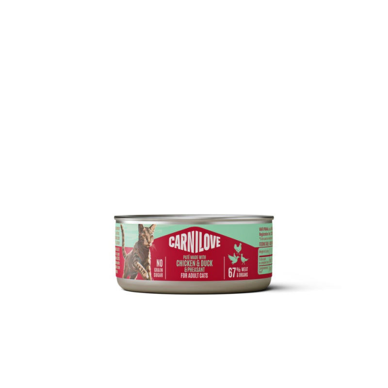 Carnilove Cat Can Paté Chicken,Duck&Pheasant  100g