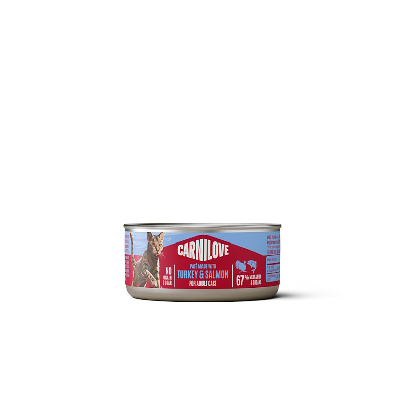Carnilove Cat Can Paté Turkey & Salmon  100g