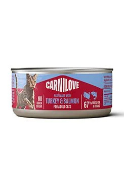 Carnilove Cat Can Paté Turkey & Salmon  100g