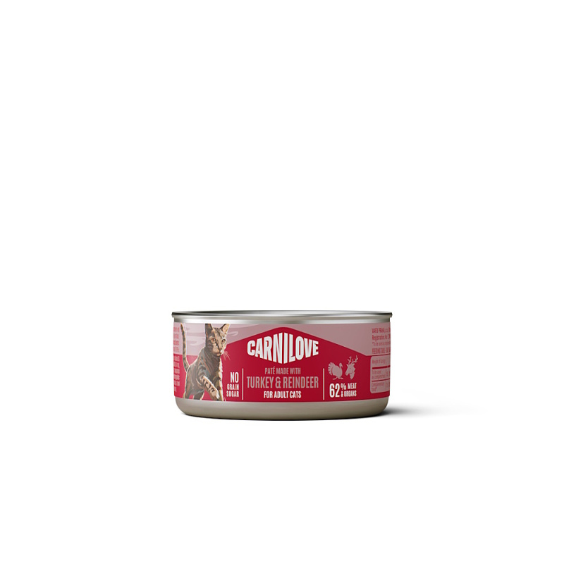 Carnilove Cat Can Paté Turkey & Reindeer 100g