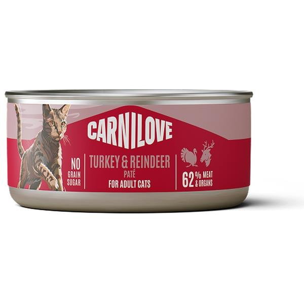 Carnilove Cat Can Paté Turkey & Reindeer 100g