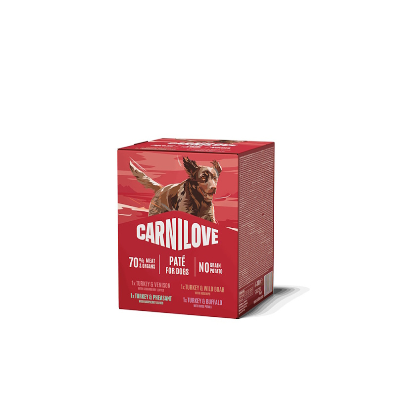 CARNILOVE Dog POUCH Paté MULTIPACK 4x300 g