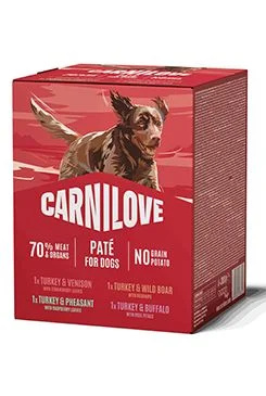 CARNILOVE Dog POUCH Paté MULTIPACK 4x300 g