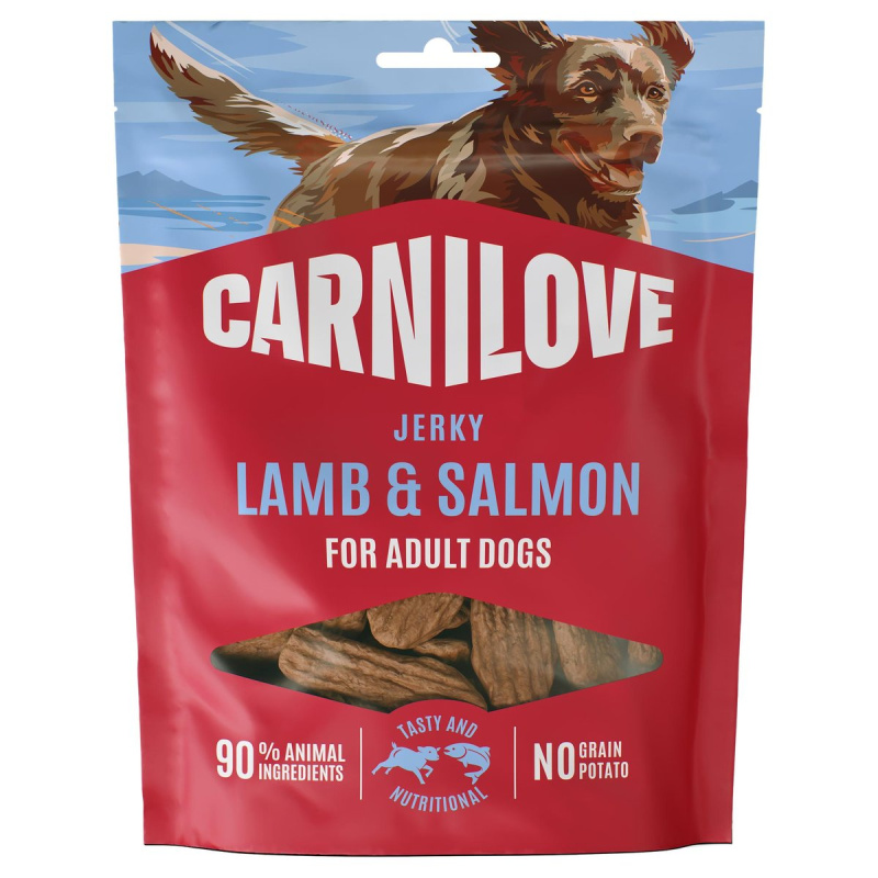 Carnilove Jerky pro psy jehněčí a losos