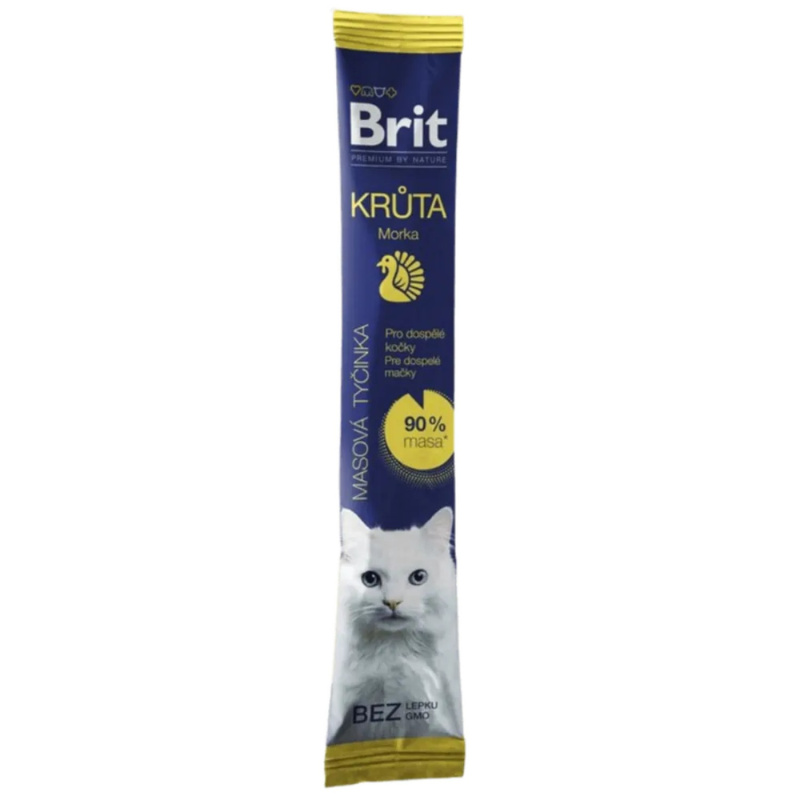 Brit Pamlsek pro kočky Premium by Nature Cat Meaty Stick Adult Turkey, 5 g
