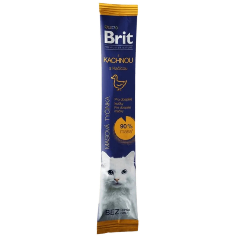 Brit Pamlsek pro kočky Premium by Nature Cat Meaty Stick Adult Duck, 5 g