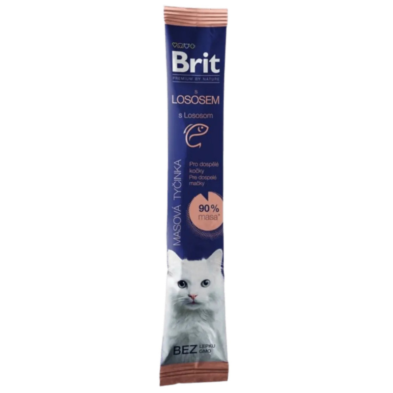 Brit Pamlsek pro kočky Premium by Nature Cat Meaty Stick Adult Salmon, 5 g