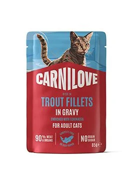 Carnilove Cat Pouch Gravy Trout+Echinacea  85g