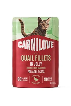 Carnilove Cat Pouch Jelly Quail+Dandelion 85g