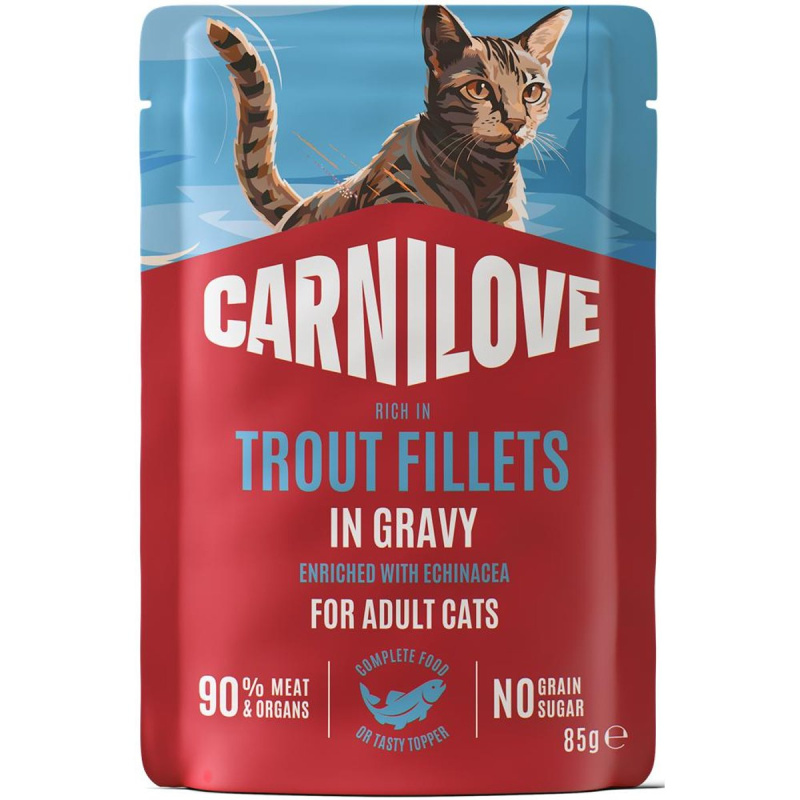 Carnilove Kapsička pro kočky pstruh a echinacea
