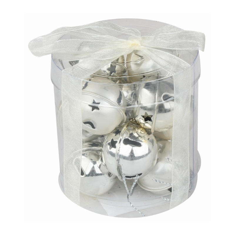 Rolničky 12 ks, 3 cm, champagne