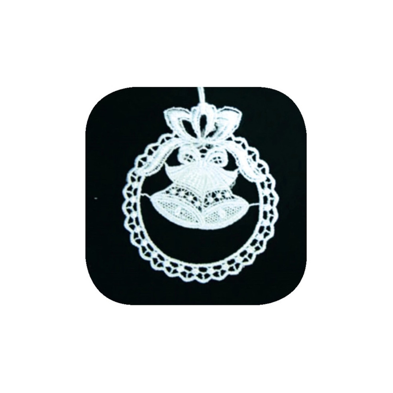 Háčkované zvony v kruhu 10cm Anděl Přerov s.r.o.