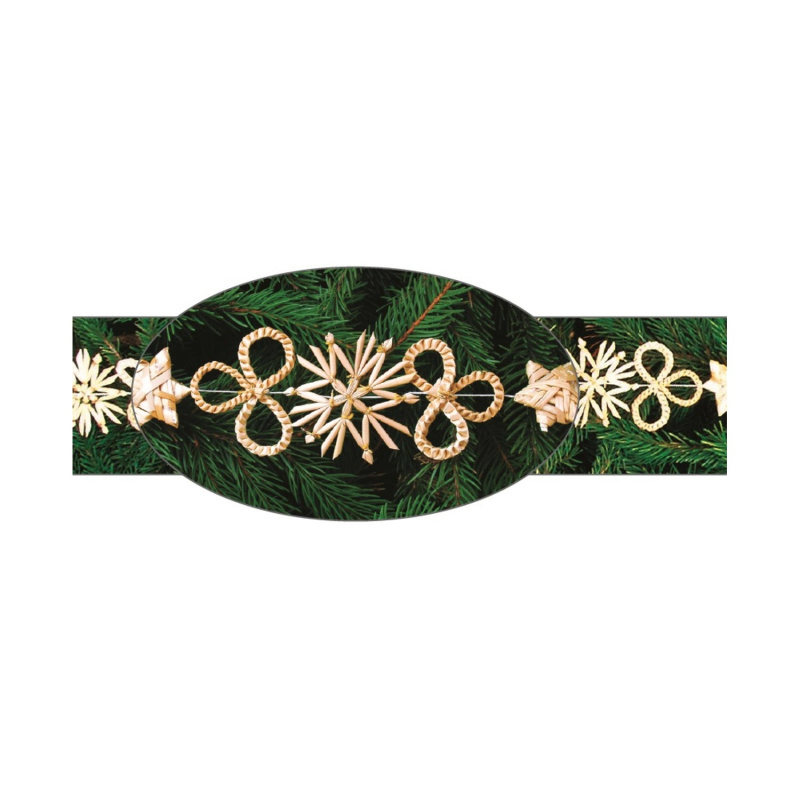 Anděl Přerov Vánoční slaměný řetěz typ A, 2 m