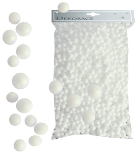 Kuličky z polystyrenu 4-5 mm bílé, 15g Anděl Přerov s.r.o.
