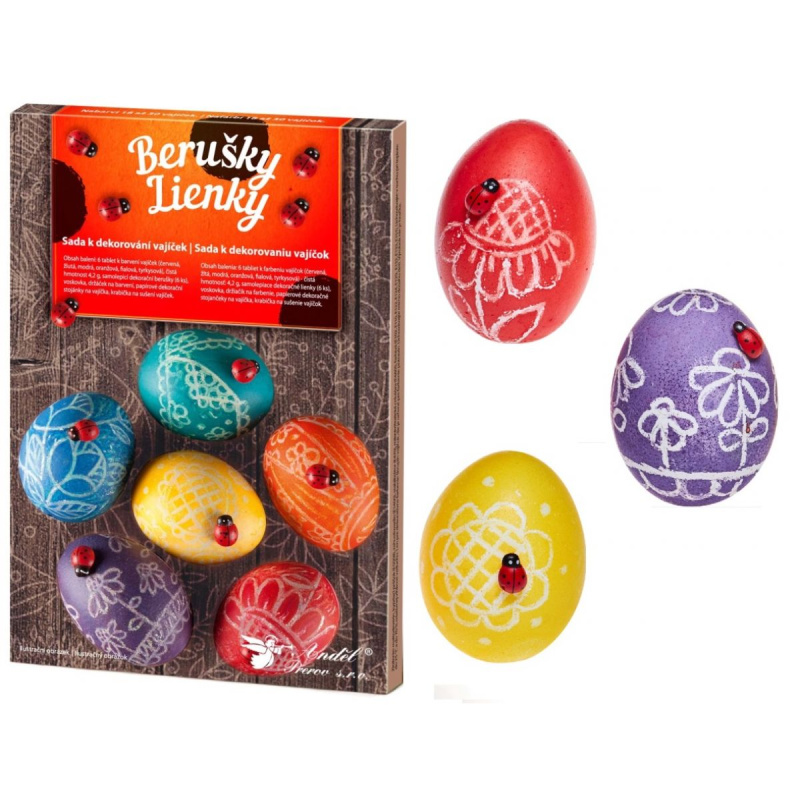 Sada k dekorování vajíček - berušky
