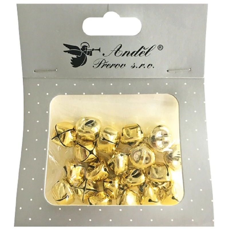 Rolničky zlaté 1,5 cm, 20 ks  Anděl Přerov s.r.o.