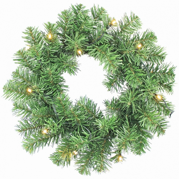 Věnec s osvětlením 10 LED, 40 cm Anděl Přerov s.r.o.