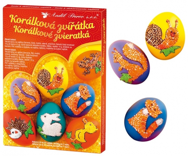 Sada k dekorování vajíček - korálková zvířátka Anděl Přerov s.r.o.