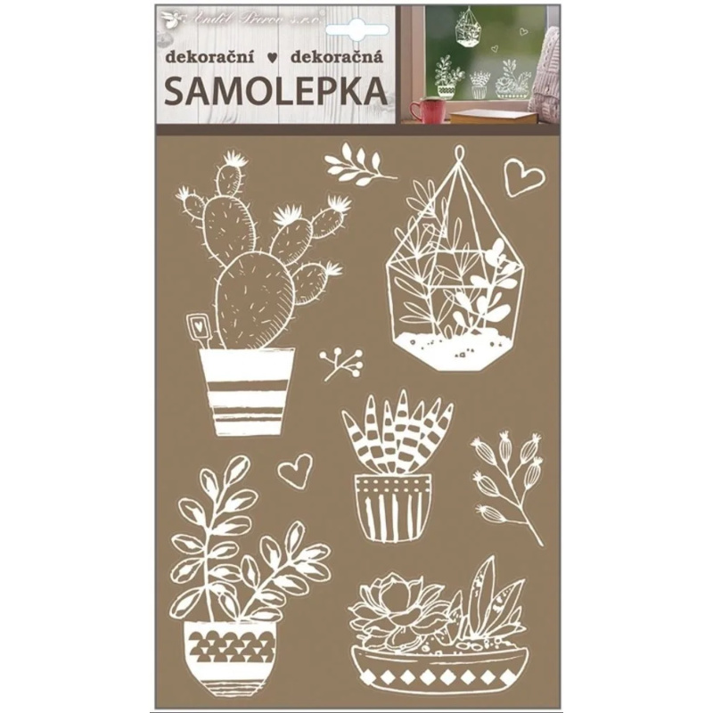 Samolepicí dekorace bílé 30 x 21 cm  Anděl Přerov s.r.o.