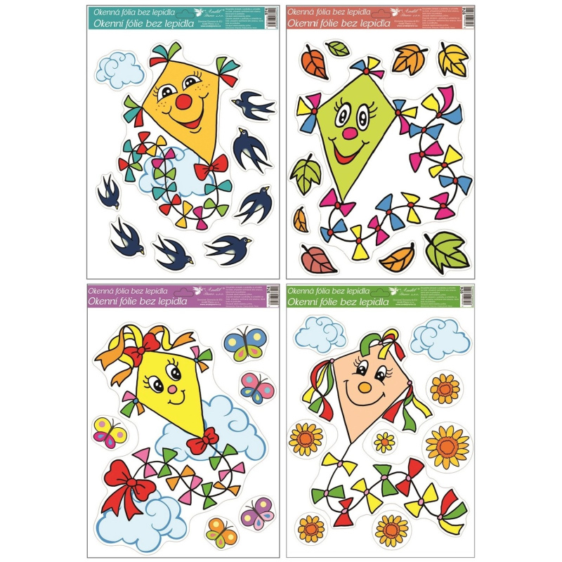 Okenní fólie Draci 42 x 30 cm č.2