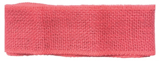 Stuha jutová růžová šířka 6 cm, 2 m Anděl Přerov s.r.o.