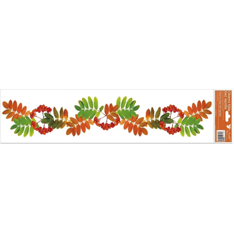 Okenní fólie pruhy 64 x 15 cm jeřabina