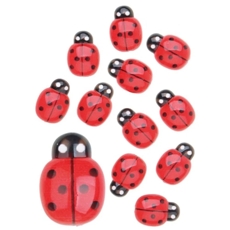 Berušky samolepicí 2 cm, 12 ks v sáčku Anděl Přerov s.r.o.