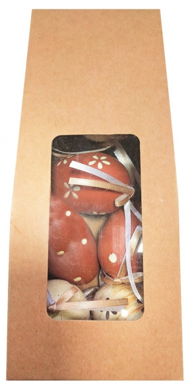 Vajíčka plastová na zavěšení 6 cm, 6 ks