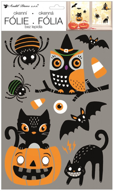 Okenní fólie 25x42 cm Halloween Anděl Přerov s.r.o.