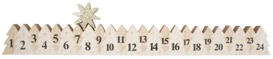 Kalendář adventní dřevěný 40 cm Anděl Přerov s.r.o.