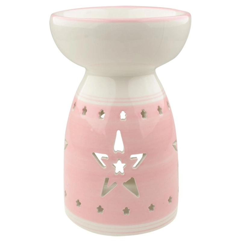 Aromalampa keramická růžová s hvězdou 16 cm  Anděl Přerov s.r.o.