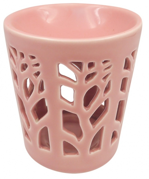 Aromalampa porcelánová růžová 13 cm  Anděl Přerov s.r.o.