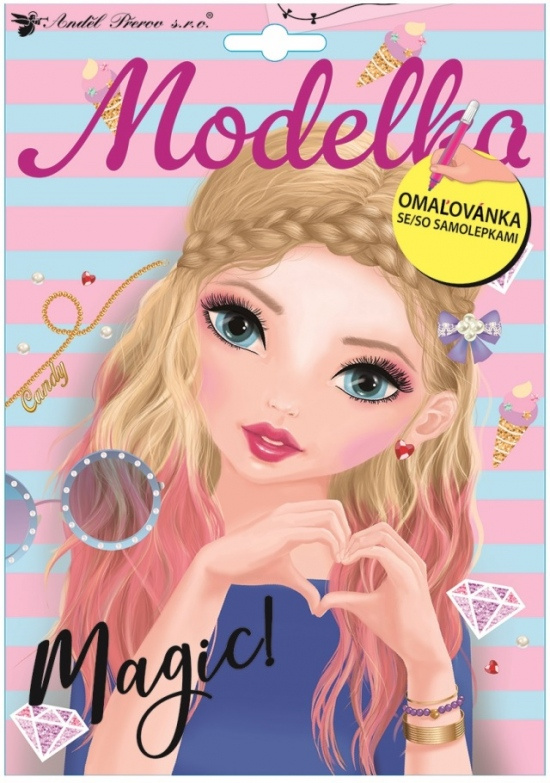 Omalovánka se samolepkami 25 x 18 cm modelka Anděl Přerov s.r.o.