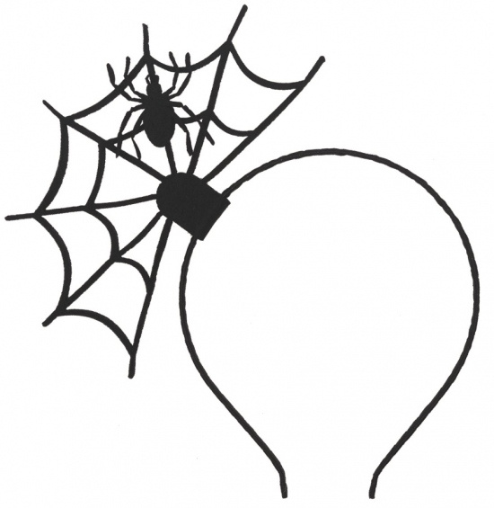Čelenka Halloween pavučina Anděl Přerov s.r.o.