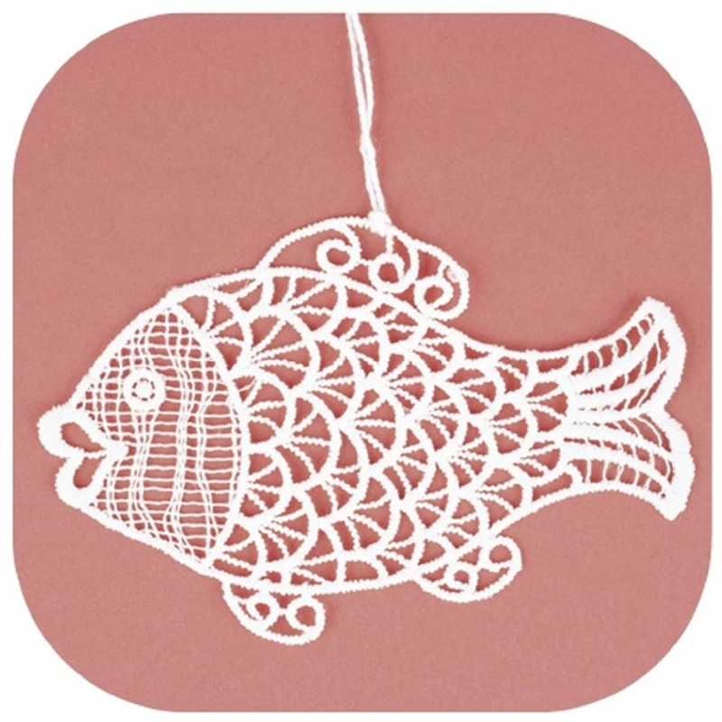 Háčkovaný kapr 7 x 11 cm Anděl Přerov s.r.o.