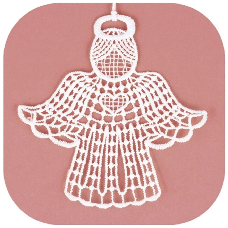 Háčkovaný anděl 10 cm Anděl Přerov s.r.o.