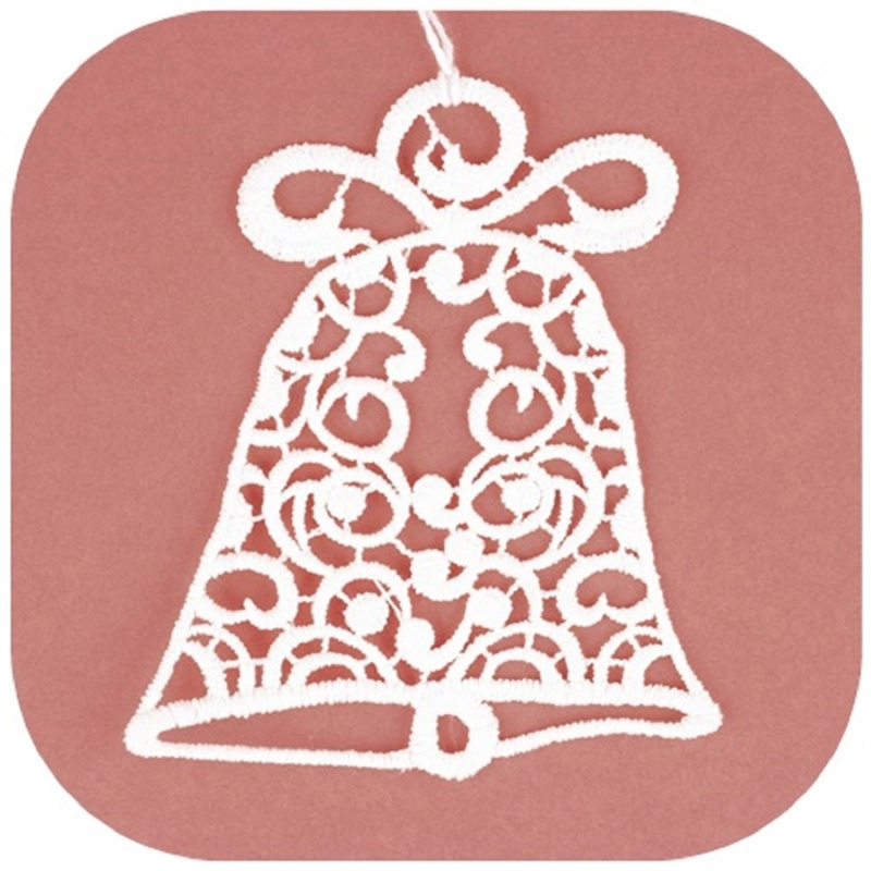 Háčkovaný zvonek 9 x 11 cm Anděl Přerov s.r.o.